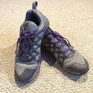 Merrell Siren 3 Trail Hiking Shoes Womens 6 Gray Purple Vibram Gorpcore Outdoors
